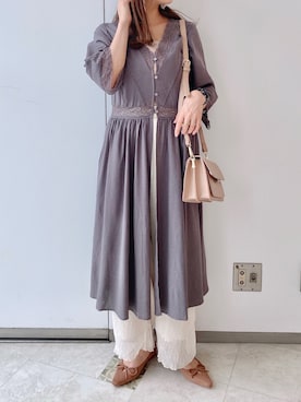 「クリスプ」｜「アイテム（その他アウター）」を使った、asukaさん（レディース・157cm）の夏コーディネート