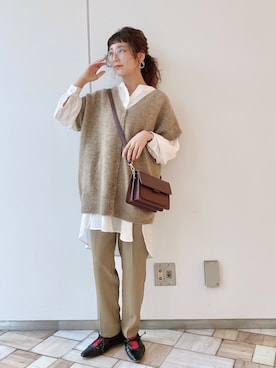 「クリスプ」｜「アイテム（パンプス）」を使った、asukaさん（レディース・157cm）の秋コーディネート