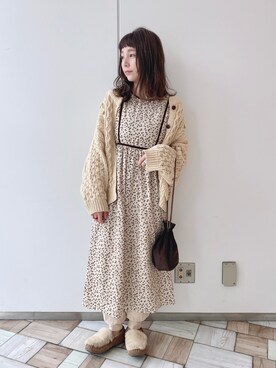 「クリスプ」｜「アイテム（スリッポン）」を使った、asukaさん（レディース・157cm）の冬コーディネート