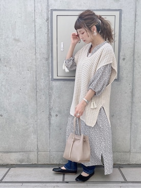 「アイテム（バレエシューズ）」を使った、asukaさん（レディース・157cm）の夏コーディネート