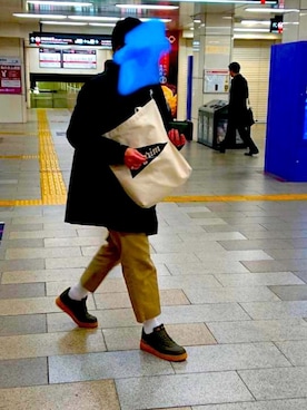 「モンスターパーカー」｜「アイテム（アクセサリー）」を使った、$taka$さん（メンズ・173cm）の冬コーディネート