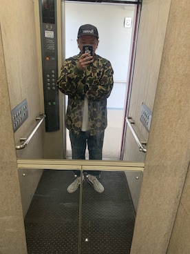 「RIPNDIP（リップンディップ）のアイテム（その他アウター）」を使った、$taka$さん（メンズ・173cm）の春コーディネート