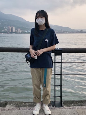 「oversize」｜「アイテム（その他）」を使った、Zさん（レディース・155cm）の春コーディネート