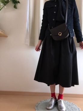 「BEAMS（ビームス）のアイテム（レインシューズ）」を使った、rinaさん（レディース・164cm）の春コーディネート