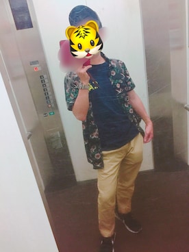 「New look（ニュールック）のアイテム」を使った、ゆーとらさん（メンズ・165cm）の夏コーディネート