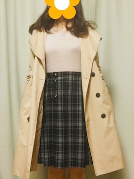 「31 Sons de mode（トランテアン　ソン　ドゥ　モード）のアイテム（トレンチコート）」を使った、syokoさん（レディース・160cm）の春コーディネート