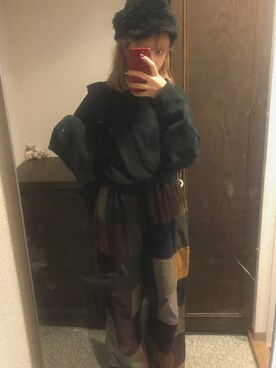 「RALPH LAUREN（ラルフ ローレン）のアイテム（トップス、グリーン系）」を使った、ぱてぃチャンさん（レディース・167cm）の秋コーディネート