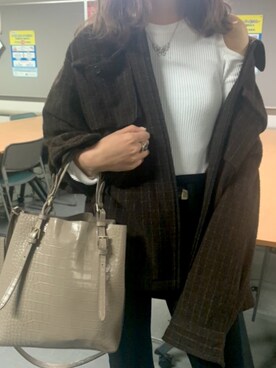 「ZARA（ザラ）のアイテム（バッグ、ピンク系）」を使った、ぱてぃチャンさん（レディース・167cm）の春コーディネート