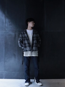 「SUNSEA（サンシー）のアイテム（ジャケット/アウター）」を使った、GARDEN  takumiさん（メンズ・167cm）の春コーディネート