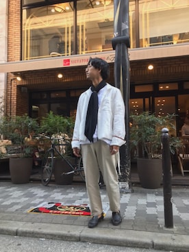 「SUNSEA（サンシー）のアイテム（ジャケット/アウター）」を使った、GARDEN  takumiさん（メンズ・167cm）の春コーディネート