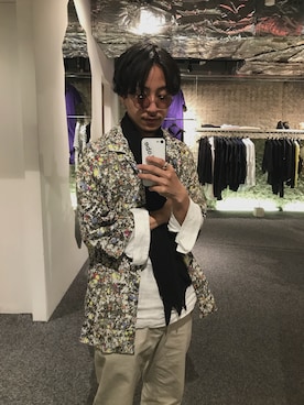 「Scye（サイ）のアイテム（パンツ）」を使った、GARDEN  takumiさん（メンズ・167cm）の春コーディネート