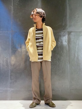 「LEMAIRE（ルメール）のアイテム（パンツ）」を使った、GARDEN  takumiさん（メンズ・167cm）の秋コーディネート