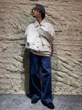 「Toironier（トワロニエ）のアイテム（ブルゾン）」を使った、GARDEN  takumiさん（メンズ・167cm）の秋コーディネート