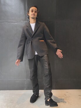 「SUNSEA（サンシー）のアイテム（ジャケット/アウター）」を使った、GARDEN  takumiさん（メンズ・167cm）の秋コーディネート
