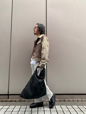 「WhoWhat（フーワット）のアイテム」を使った、GARDEN  takumiさん（メンズ・167cm）の春コーディネート