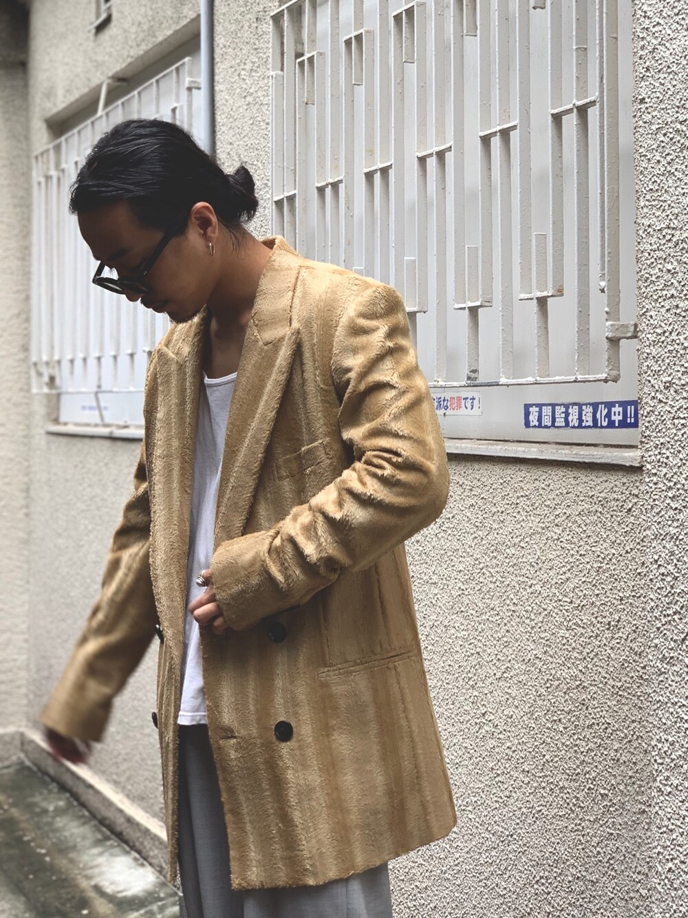 「ootd、ジャケット、order、event 、おしゃれさんと繋がりたい、シンプル、gardenosaka」｜「breathtakingのアイテム（ジャケット/アウター、イエロー系）」を使った、GARDEN  takumiさん（メンズ・167cm）の夏コーディネートの1枚目の写真