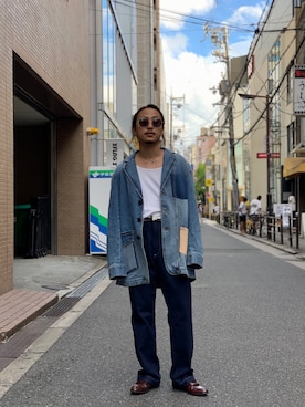 「saby」｜「アイテム（ジャケット/アウター）」を使った、GARDEN  takumiさん（メンズ・167cm）の夏コーディネート