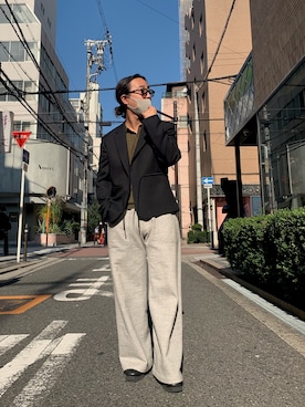 「RANDOM IDENTITIES（ランダムアイデンティティーズ）のアイテム（ジャケット/アウター）」を使った、GARDEN  takumiさん（メンズ・167cm）の秋コーディネート