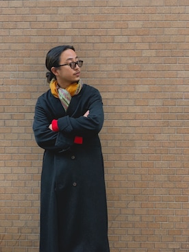 「SUNSEA（サンシー）のアイテム（ジャケット/アウター）」を使った、GARDEN  takumiさん（メンズ・167cm）の冬コーディネート