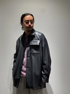 「SHINYAKOZUKA（シンヤコヅカ）のアイテム（ジャケット/アウター）」を使った、GARDEN  takumiさん（メンズ・167cm）の冬コーディネート
