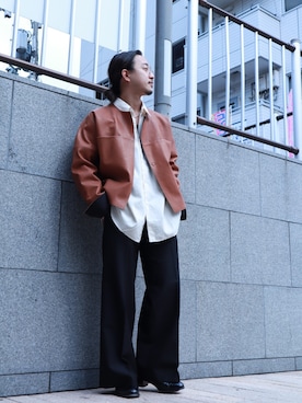「SUNSEA（サンシー）のアイテム（ジャケット/アウター）」を使った、GARDEN  takumiさん（メンズ・167cm）の春コーディネート