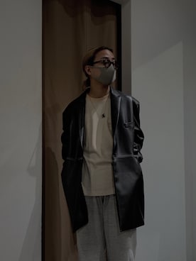 「SHINYAKOZUKA（シンヤコヅカ）のアイテム（ジャケット/アウター）」を使った、GARDEN  takumiさん（メンズ・167cm）の秋コーディネート