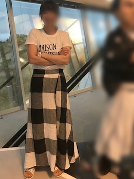 「NANO universe（ナノユニバース）のアイテム（アナログ腕時計）」を使った、mee☆さん（レディース・160cm）の夏コーディネート