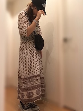「NANO universe（ナノユニバース）のアイテム（アナログ腕時計）」を使った、mee☆さん（レディース・160cm）の秋コーディネート