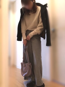 「folklore（フォルクローレ）のアイテム」を使った、mee☆さん（レディース・160cm）の冬コーディネート