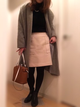 「folklore（フォルクローレ）のアイテム」を使った、mee☆さん（レディース・160cm）の冬コーディネート