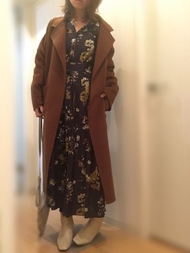 「Banner Barrett（バナーバレット）のアイテム（テーラードジャケット）」を使った、mee☆さん（レディース・160cm）の冬コーディネート
