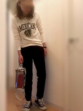 「CABANE de ZUCCa（カバンドズッカ）のアイテム」を使った、mee☆さん（レディース・160cm）の春コーディネート