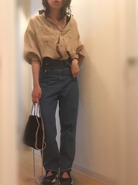「CABANE de ZUCCa（カバンドズッカ）のアイテム」を使った、mee☆さん（レディース・160cm）の夏コーディネート