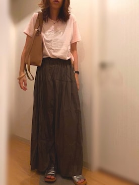 「CABANE de ZUCCa（カバンドズッカ）のアイテム」を使った、mee☆さん（レディース・160cm）の夏コーディネート