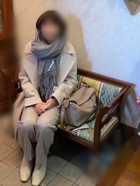 「STUDIOUS（ステュディオス）のアイテム（その他アウター）」を使った、mee☆さん（レディース・160cm）の冬コーディネート