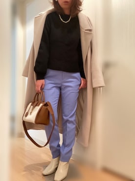 「STUDIOUS（ステュディオス）のアイテム（その他アウター）」を使った、mee☆さん（レディース・160cm）の冬コーディネート