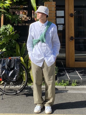 「URBAN RESEARCH（アーバンリサーチ）のアイテム（帽子）」を使った、YUYAさん（メンズ・171cm）の春コーディネート