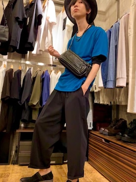 「TORNADO MART（トルネードマート）のアイテム（帽子）」を使った、kaneyasu047さん（メンズ・171cm）の春コーディネート