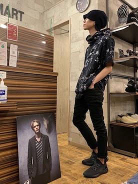 「TORNADO MART（トルネードマート）のアイテム（帽子）」を使った、kaneyasu047さん（メンズ・171cm）の春コーディネート