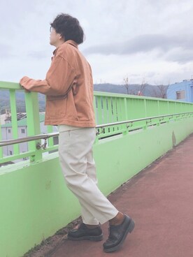 「リドム」｜「アイテム（ブルゾン）」を使った、ふみさん（メンズ・166cm）の冬コーディネート