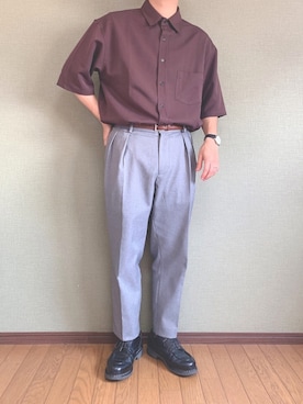 「DUFA（ドゥッファ）のアイテム」を使った、ふみさん（メンズ・166cm）の春コーディネート