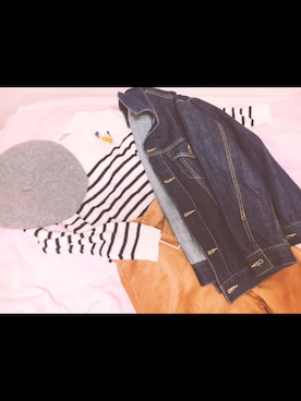 「CLOSE-UP（クローズアップ）のアイテム（帽子）」を使った、さなさん（レディース・164cm）の秋コーディネート