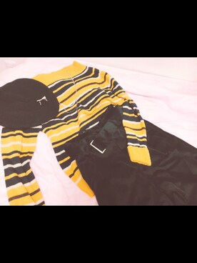 「CLOSE-UP（クローズアップ）のアイテム（帽子）」を使った、さなさん（レディース・164cm）の秋コーディネート