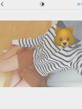 「CLOSE-UP（クローズアップ）のアイテム（帽子）」を使った、さなさん（レディース・164cm）の秋コーディネート