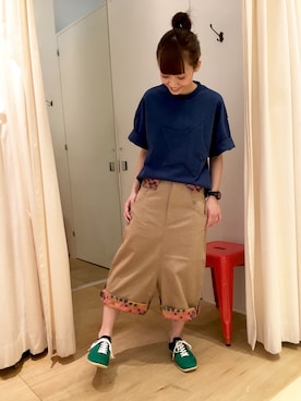 「ガウチョパンツ」｜MATSUKOさん（レディース・152cm）の夏コーディネート