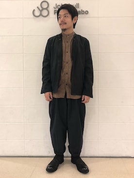 「Johnbull Private labo（ジョンブルプライベートラボ）のアイテム（マウンテンパーカー）」を使った、あきよさん（メンズ・163cm）の秋コーディネート