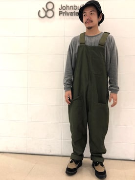 「Super Duper（スーパーデューパー）のアイテム」を使った、あきよさん（メンズ・163cm）の秋コーディネート