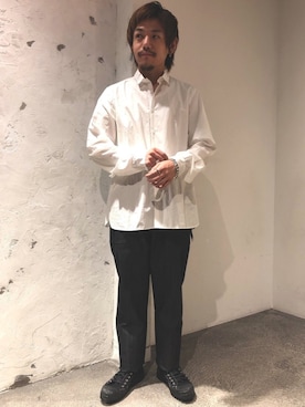 「ZDA（ゼットディーエー）のアイテム」を使った、あきよさん（メンズ・163cm）の夏コーディネート