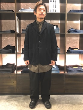 「Johnbull Private labo（ジョンブルプライベートラボ）のアイテム（シャツ/ブラウス）」を使った、あきよさん（メンズ・163cm）の夏コーディネート