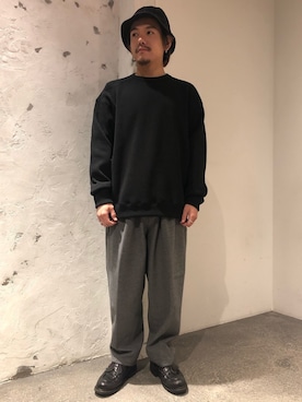 「Johnbull Private labo（ジョンブルプライベートラボ）のアイテム（ニット/セーター）」を使った、あきよさん（メンズ・163cm）の秋コーディネート